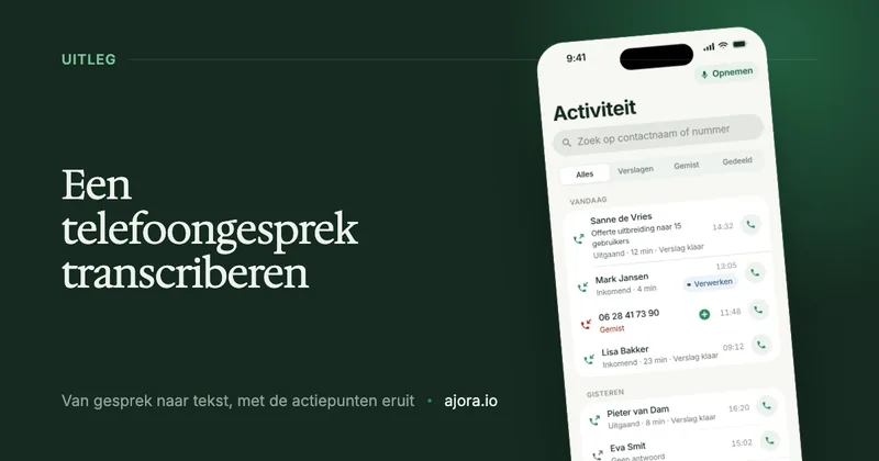 Telefoongesprek transcriberen: hoe je een gesprek omzet naar tekst